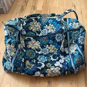 Vera Bradley Floral Blue Quilted Tote Bag